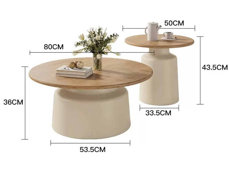 Combination of 80cm+50cm Coffee Table