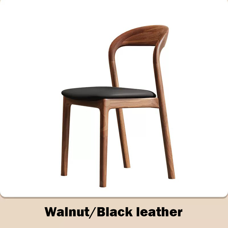 Walnut + Black seat