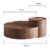 Walnut coffee table