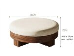 Solid Walnut Wood Japandi Tatami Floor Low Table Walnut finish